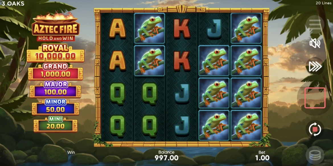 Aztec Fire free spins feature